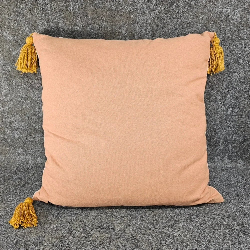Elie Tahari Home Velvet Flower & Butterfly Embroidered Throw Pillow, COVER ONLY